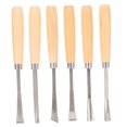 thumbnail image 3 of LOLIPPYY 6-Pack Wood Carving Tools Set for Woodworking Artisans with Ergonomic Handles, Ideal for Engraving and Back to School Crafts, 3 of 7
