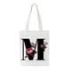 thumbnail image 1 of Xihbxyly Bolsa de Mano Personalizada con Inicial, Diseño Floral de Acuarela, Monograma En Oro Rosa, Bolsa de Regalo de Boda Personalizada, Estampado de Letras Único, Lona Reutilizable, 38 X 42 Cm con, 1 of 1