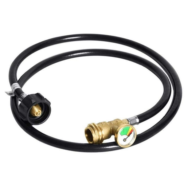 6 Ft Propane Extension Hose With Gauge Leak Detector For Gas