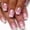 2, variant on 24Pcs Short Square Coffin False Nails Square Fake Nails with Glue French Glitter Wearable Acrylic Nails Set Press on Nail Tips