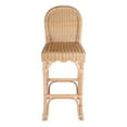 thumbnail image 3 of Butler Specialty Company Flora Rattan 30" Scalloped Edge Bar Stool - Natural, 3 of 8