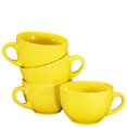 thumbnail image 4 of Bruntmor 24 Oz Jumbo Mug Set of 4, Yellow Ceramic Mugcup, Christmas Gift/Birthday DIY Deco, 4 of 9