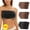 Black 02, variant on Women's 3-piece Beauty Back Smoothing Strapless Bra,Summer Bandeau Stretch Bra