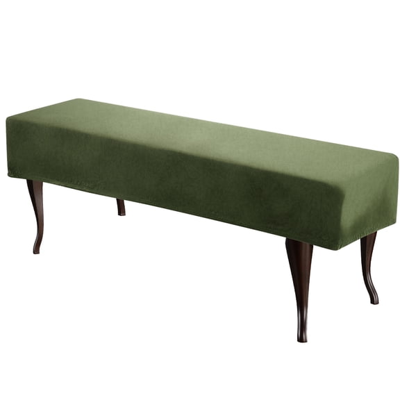 Uxcell Bench Cushion Cover Ottoman Dining Bench Cover, Green