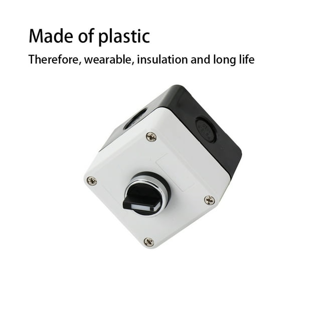 Maoww Push Button Multipurpose Waterproof Switch Box Insulated Control Boxes Elevator Power Controlling Protective Wide Application 39.1(rotary knob)