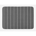 thumbnail image 1 of Tribal Bath Mat, Black and White Art Aztec Style Motif Background Monochrome, Plush Bathroom Decor Mat with Non Slip Backing, 29.5" X 17.5", Black and White, by Ambesonne, 1 of 2