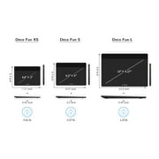 XPPen Deco Fun XS Graphics Sketc Tablet OSU Digital Tablet Electronic Drawing Art Pad Signature Board For Windows Mac Android Chromebook,Black