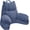 Dark Blue, variant on Reading Pillow for Bed with High Arm Rests,Back Support Pillow for Sitting Up in Bed with Shredded Memory Foam for Reading, TV, Gaming or Relaxing on Floor (Navy Blue, Large)