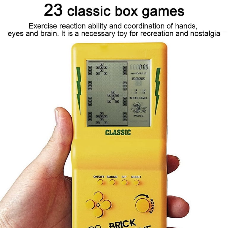Console De Jeu Portable Rétro En Briques - 26 Jeux Intégrés, 2574 Modes - Écran 3,5 Pouces, Forme Aile - Puzzle, Course, Tanks... - Cadeau Enfant/étudiant - CZT Creative