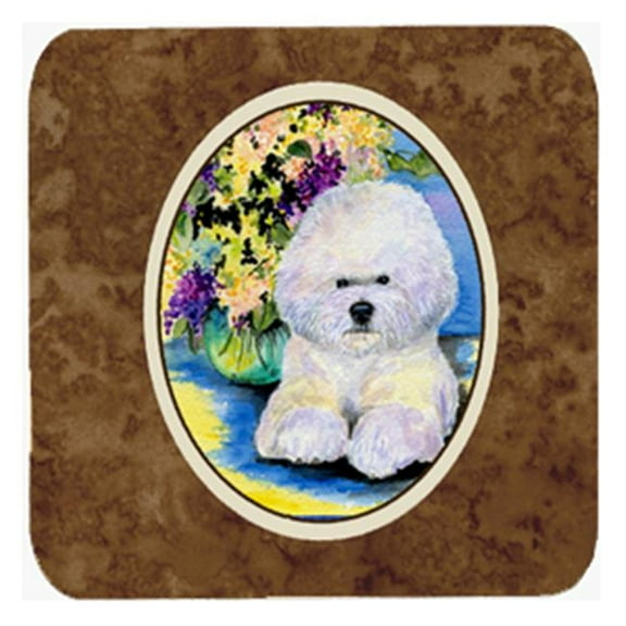 Bichon Frise Foam Coasters - Set Of 4