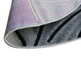 thumbnail image 6 of Flash Furniture Jubilee Round Contemporary Black, Grey, Purple Area Rug, 5' x 5', 6 of 7