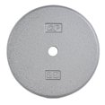 thumbnail image 1 of CAP Barbell Standard 1-Inch Cast Iron Weight Plate, 25 lb, Single, Grey, 1 of 4