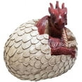 thumbnail image 2 of ABZ Brand Legend of Dragon Fantasy Fire Red Dragon in Egg Statue Figurine, 2 of 4