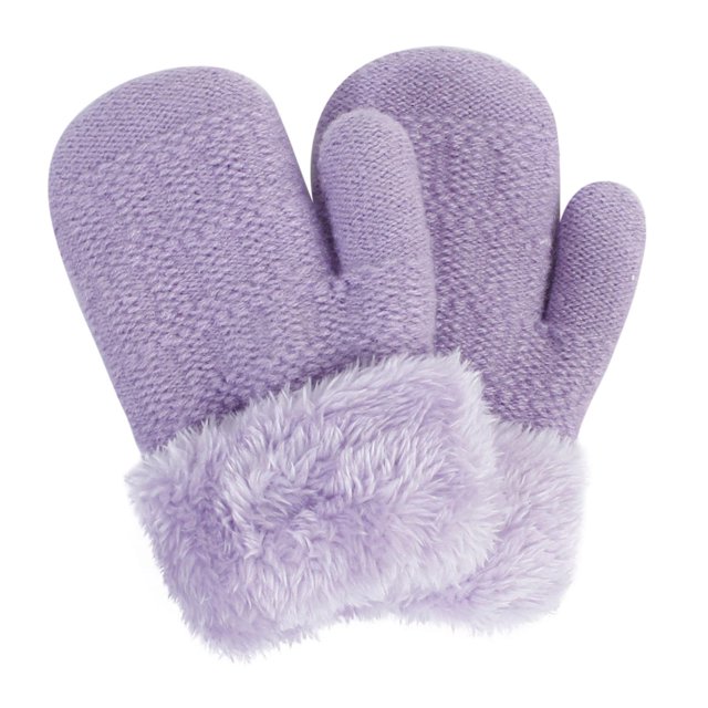 M Guantes de punto de moda guantes acogedores tejidos a mano guantes gruesos unisex para niños pequeños