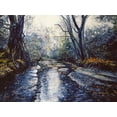 thumbnail image 2 of Braithwaite, Bruce 32x25 Gold Ornate Wood Framed with Double Matting Museum Art Print Titled - Plum Creek, 2 of 4
