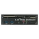 thumbnail image 1 of Lector de tarjetas Irfora Multiusos USB 3.0 Hub Puerto eSATA Lector de tarjetas interno PC Tablero de instrumentos Media Panel frontal Audio para tarjetas de memoria MS CF TF M2 MMC Se Irfora Lector de tarjetas, 1 of 5