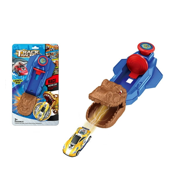 Juguete Lanzador de Carros con Desafío del Dinosaurio y Auto de Juguete