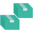 thumbnail image 1 of Plastic Envelopes 10 Pack A4 Letter Size Plastic File Folder With Label Pocket Plastic Envelopes With Closure Plastic File Folders Plastic Envelopes For Documents, 1 of 9