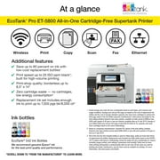 Epson EcoTank Pro ET-5800 Wireless Color All-in-One Supertank Printer with Scanner, Copier, Fax and Ethernet
