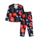 thumbnail image 1 of Balery Variety Of Fruits And Berries Conjunto de Pijama con Estampado para Mujer, Conjunto de Dos Piezas con Manga Larga, Ropa de Dormir Suave con Bolsillos, Pijamas Cómodos-Large, 1 of 7