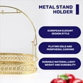 thumbnail image 6 of Rollbacks & More Gold Large-Capacity Storage Rack Plating Coffee Cup Hob Dish Can Hang Most Cups, Saucers, Spoons and Pot Metal Stand Holder, 6 of 9