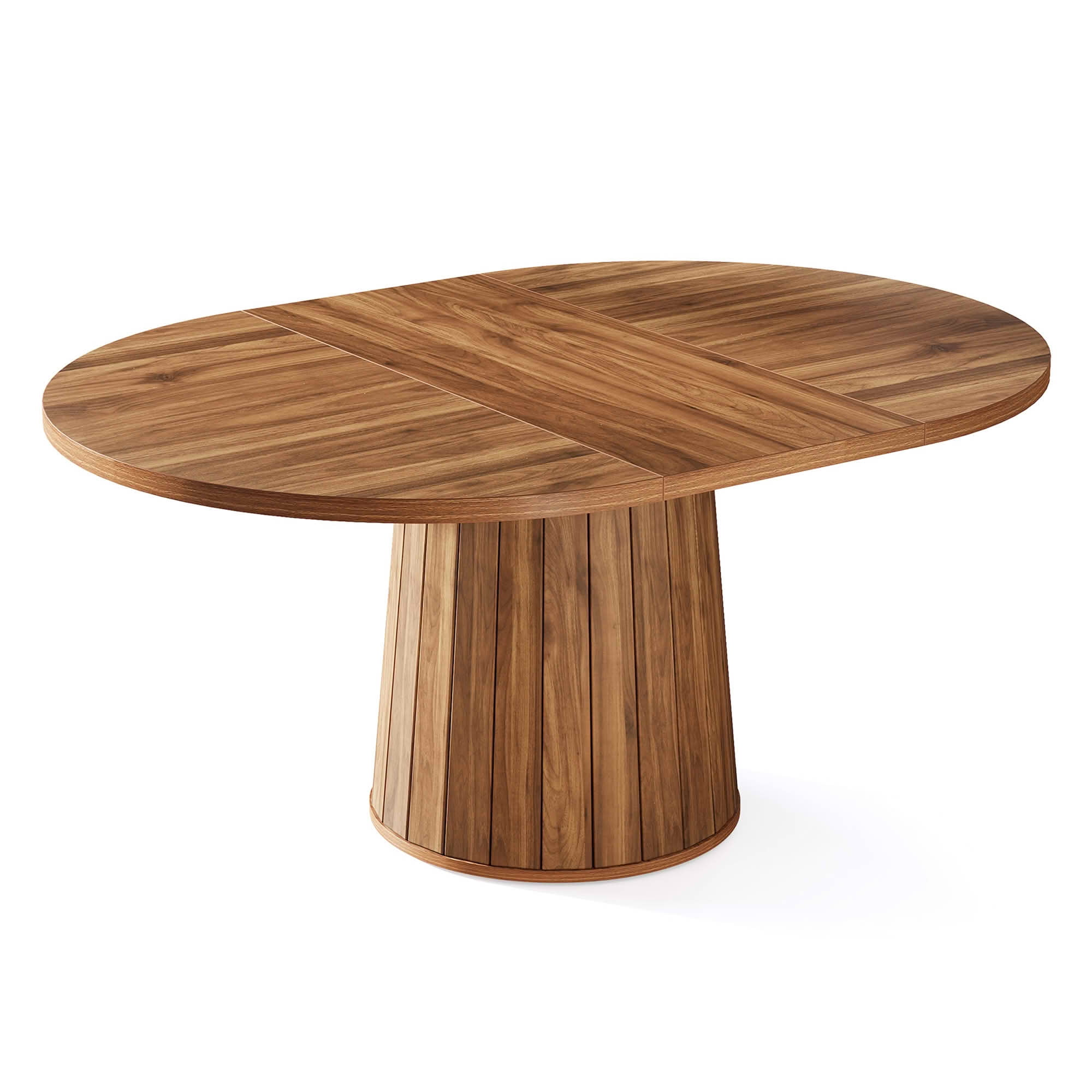 Dovelina 55" Oval Dining Table for 6, Modern Wood Multi-Purpose Dinner Table for Home Office, Small Apartment, Kitchen