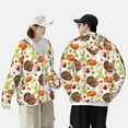 thumbnail image 6 of Kll Thanksgiving Turkey Print Men'S Women’s Upf 50+ Sun Protection Outdoor Hoodie Jacket Long Sleeve Fishing Hiking Performance Shirt- Medium, 6 of 8