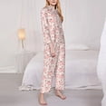 thumbnail image 3 of Saiise Pig Print Women Soft Pajama Sets,Long Sleeve Sleepwear Button Up 2-Piece Pjs Lounge Sets-Medium, 3 of 7