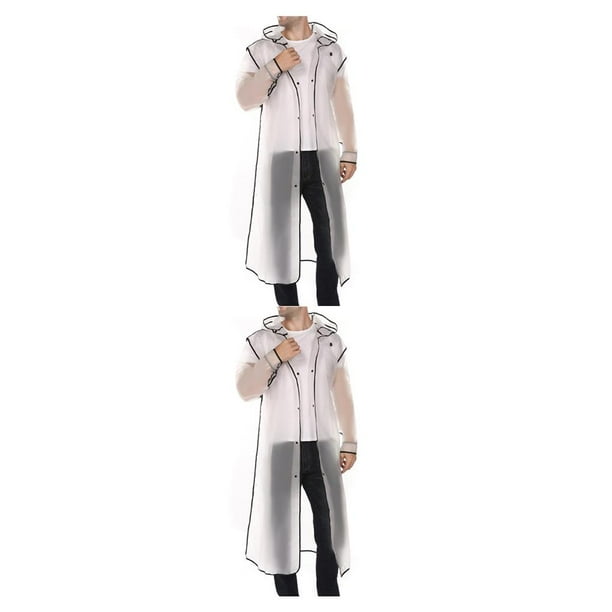 Capa de lluvia unisex Bearachild Poncho Impermeable EVA Blanco XL 2Conjunto