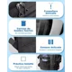 thumbnail image 5 of IFORU 07N Mochila Para Laptop 15.6 Inch Escolar Viaje Hombre Antirrobo Negro 30L, 5 of 8