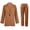Khaki, variant on Womens 2 Piece Outfit Solid Open Front Blazer Jacket and Wide Leg Pant Business Casual Suit Sets Beige