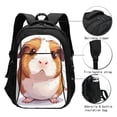 thumbnail image 3 of Balery Cartoon Guinea Pig Mochila con carga USB para hombre y mujer - Mochila impermeable y antirrobo para portátil con puerto USB para viajes, trabajo, estudios y universidad, 3 of 7