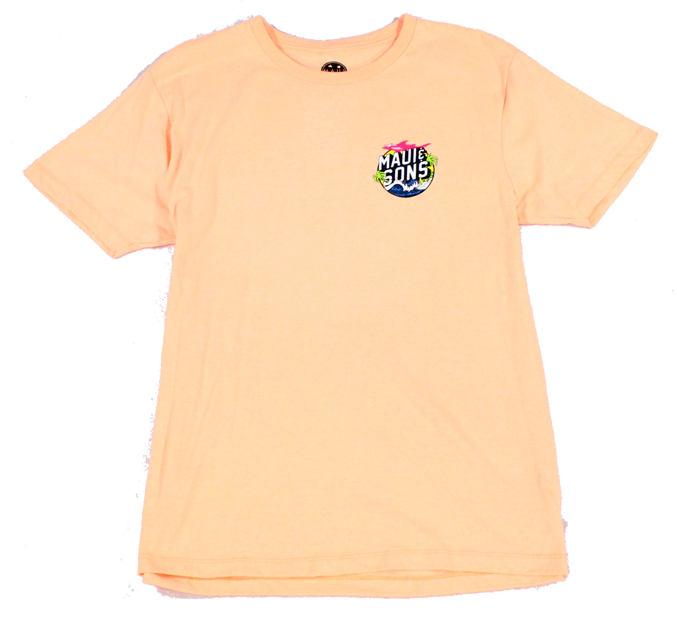 Maui and Sons Mens T-Shirt Heather Neon 