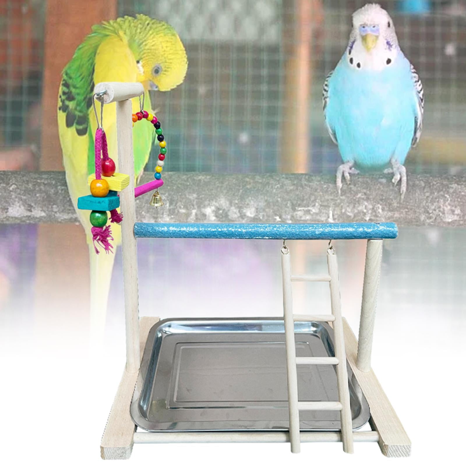 Gazechimp Parrot Playground Cage Accessory Birds Hanging Toys for Cockatiels Lovebirds