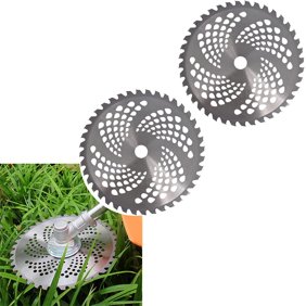 ALL-CARB 10 Inch x 40 Teeth Carbide Tip Brush Blades Replacement for Stihl, Husky, Shindaiwa or Anyother Brand Models Cutter, Trimmer, Weed Eater (2 Sets)