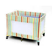 Coverplay - Playard Slipcover, Multi-Stripe