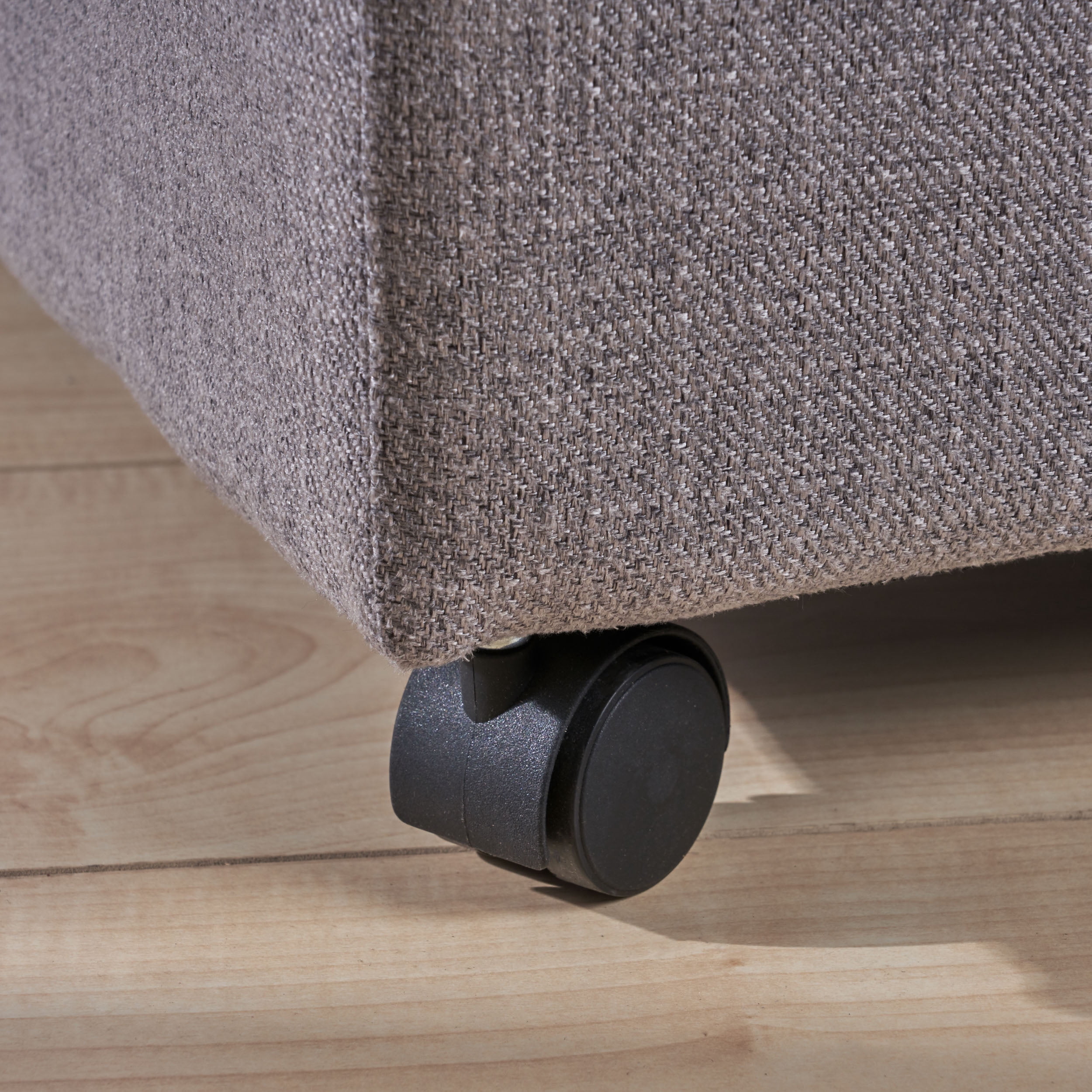 Noble House Safiya Traditional Home Office Fabric File Storage Ottoman, Gray