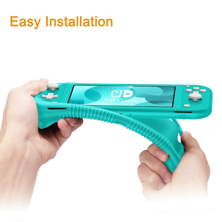 Fintie Silicone Case for Nintendo Switch Lite 2019 Console Shock Proof w/ Grip Protective Cover Turquoise