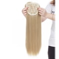 thumbnail image 3 of Clip in Hair Topper Straight with Thin Air Bangs Synthetic Hairpiece For Loss/Thinning Hair, 3 of 6