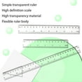 thumbnail image 5 of Aoyunhp Clear Plastic Ruler,Clear Plastic Straight Ruler,with Millimeter and Centimeters for Classroom,Home,Or office,Transparent Ruler,Plastic Ruler,Clear Ruler 20Cm, 5 of 7