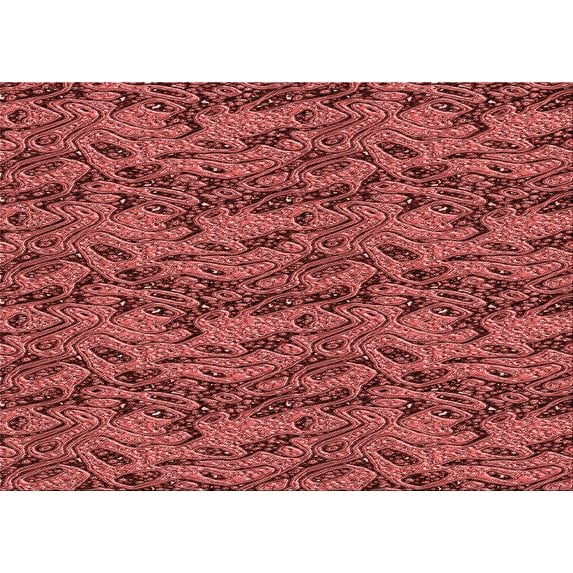 Ahgly Company Indoor Rectangle Patterned Cranberry Red Area Rugs, 4' x 6'