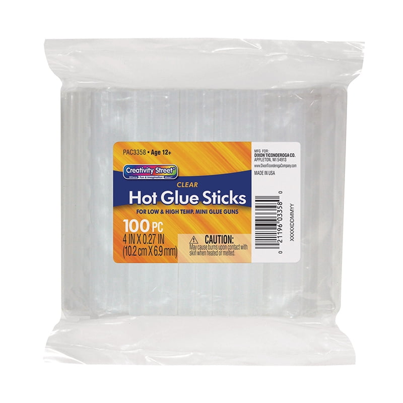 Hot Glue Sticks Classroom Pack, Clear, 4 x 0.27 , 100 Pieces, 1 - Pay Less  Super Markets