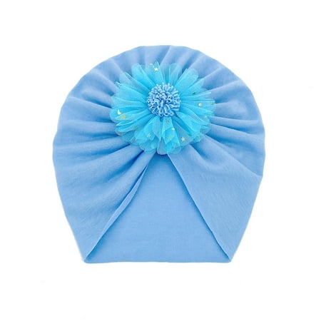 

Hunpta Hats For Kids Toddler Infant Kids Boys Girls Stretch Soild Flower Breathable Hat Caps Headwear