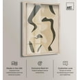 thumbnail image 2 of Shapes of Sage I Shadowbox Print Modern Wall Decor by Art Remedy, Blonde Frame, 24 x 36, 2 of 7