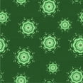 thumbnail image 1 of Ahgly Company Indoor Square Patterned Deep Emerald Green Area Rugs, 4' Square, 1 of 6