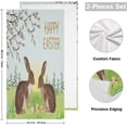 thumbnail image 2 of SKYSONIC 2 Pack Vintage Easter Bunnies Hand Towels, Colorful Eggs Kitchen Towel Ultra Soft and Absorbent,Decorative Fingertip Face Towel for Bathroom Hotel, 28.3"x14.4", 2 of 6