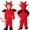 Red, variant on Lovzfmll Halloween Costume Hooded Jumpsuit, Long Sleeve Bat Devil Bodysuit with Pants for Boys & Girls, Role Play Outfits for Toddler 3-4 Years