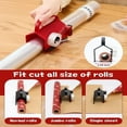 thumbnail image 3 of Wiher Wrapping Paper Cutter & Tape Dispenser, Gift Wrap Cutter Tool Dual Use Sliding Design with 4 Tapes & 2 Replacement Blades for Holiday & Birthday Gift Wrapping Paper Roll, 2 Pack（Black Red）, 3 of 8