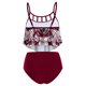 thumbnail image 3 of Traje de baño dividido para mujer a la moda, Bikini Sexy con estampado calado en la cintura Fridja  nalpqowj60686, 3 of 5