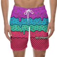 thumbnail image 2 of Men's Casual Shorts Mens Summer Shorts Graphic for Men Sports Shots Mens Workout Mesh Workout Clothes Men Home for Large Basketball Elastic with Foam Beach Dark Purple2 3XL, 2 of 6
